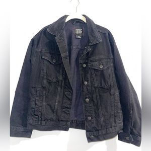 BDG Black Denim Bomber Jacket